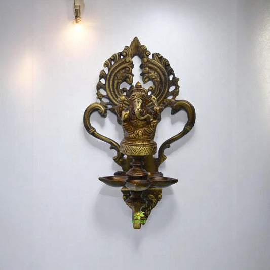 Lord Ganesha Wall Deepak For Decor