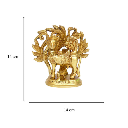 Unique Goddess Kamdhenu Brass Statue