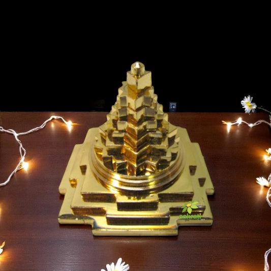 Golden Brass Pyramid
