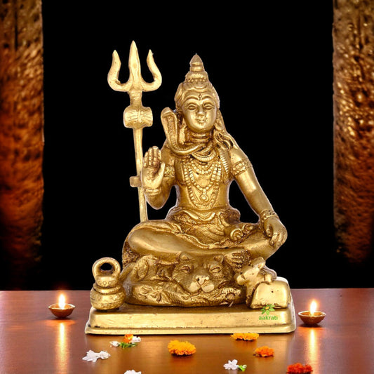 Lord Shiva Glorious Statue of Brass