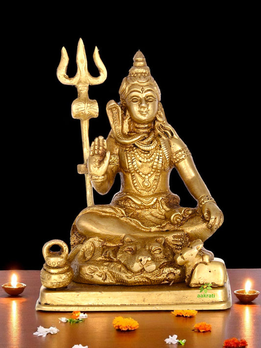 Lord Shiva Glorious Statue of Brass