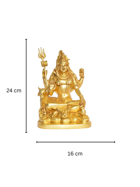 Lord Shiva Brass Decorative Religious Sculpture