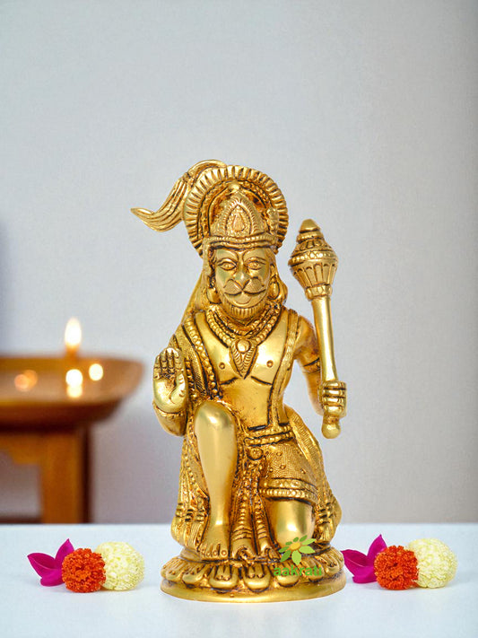 Blessing Lord Hanman Brass Sculpture for Temple