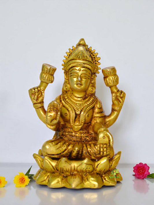 Laxmi ji Brass Statue Figure for Home Temple