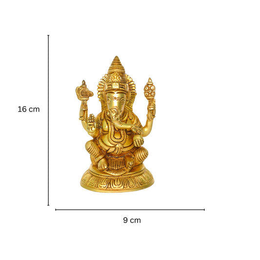 Statue of Lord Ganesha in Antique Finish