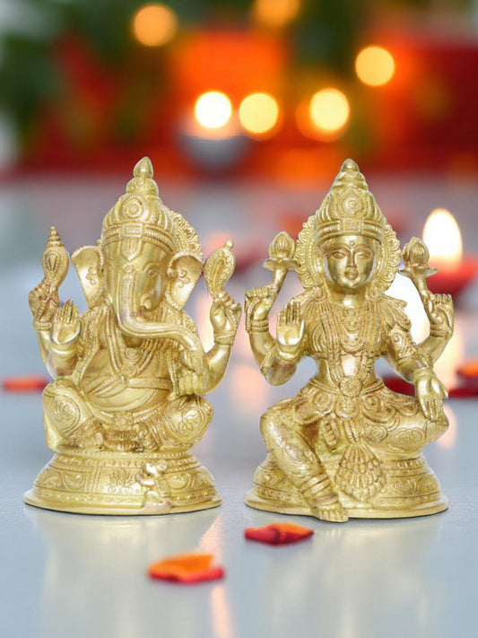Lakshmi and Ganesha