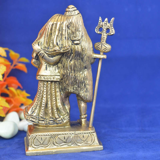 Religious Shiva Family Statue made of Brass Metal for Home Temple