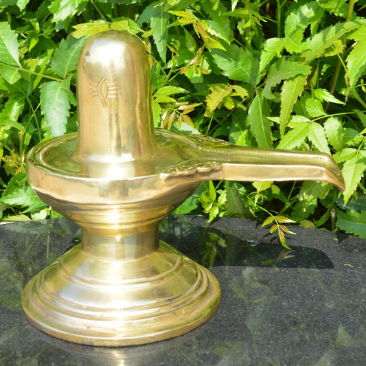 Brass metal Shiv linga for pooja ghar/temple