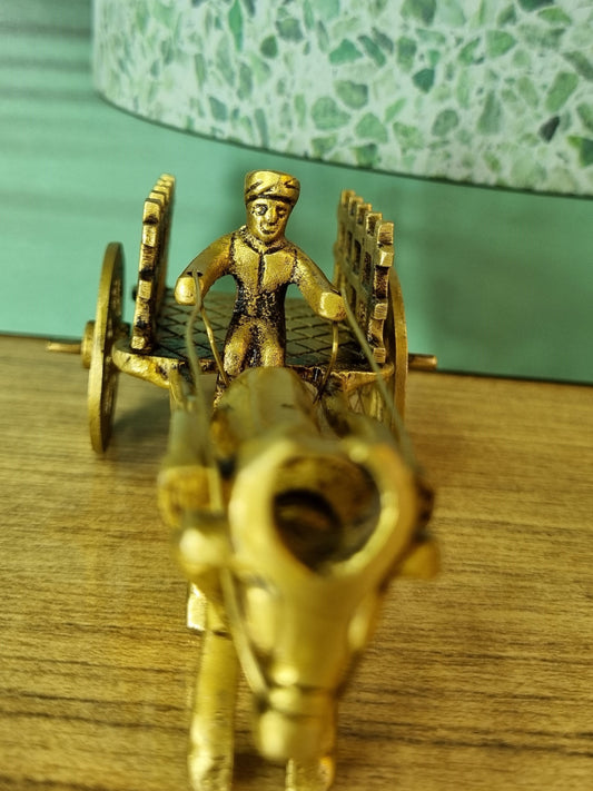 Bullock Cart of Brass