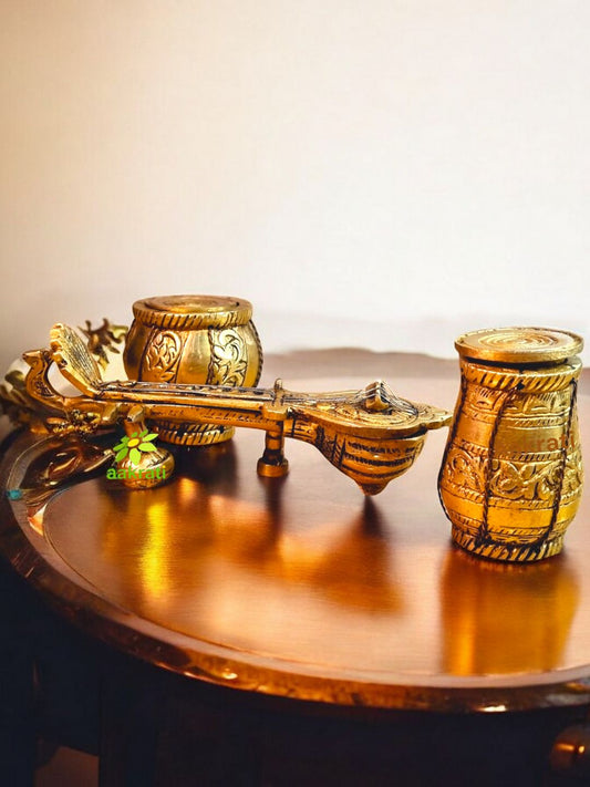 Aakrati Sitar and Tabla Dugi Set Statue