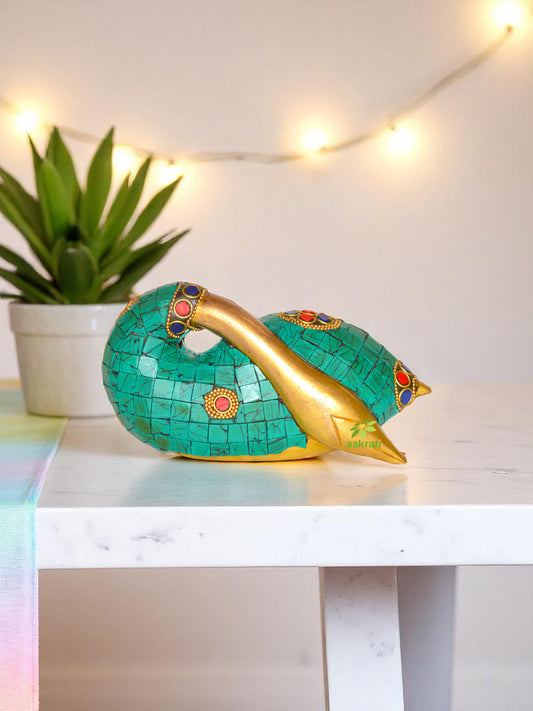 Swan Statue Metal brass made table decoration showpiece unique gift
