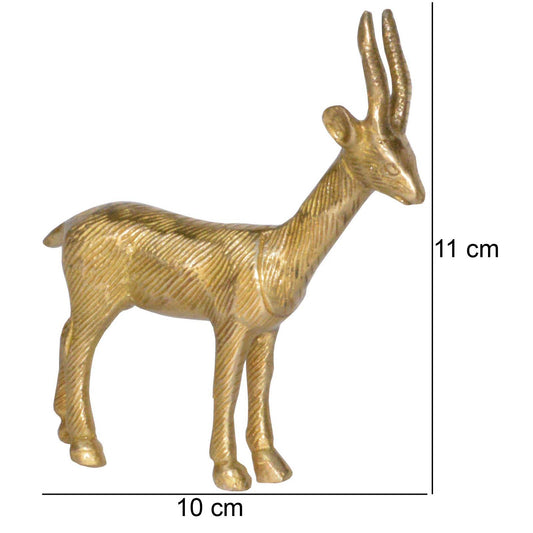 Pair of Animal Figurine Brass Statue of Deer House warming Metal Sculpture Showpiece Table Decor and Gift Item with international style export figures