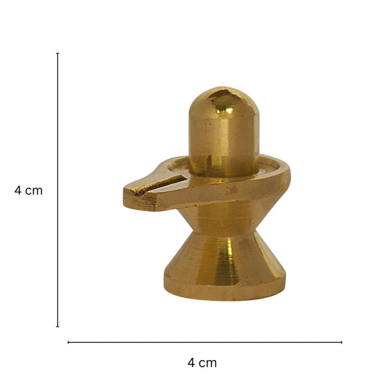 Brass Small Shivling for Home Temple and Office Religious Figurine Perfect finish Statue of Shiv Lingam for Pooja temple, gift and decor