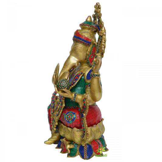 Brass Ganesh Statue , Brass Ganesha Idol,Lord Ganesha Statue, Ganesha Statue, Brass Elephant God, Good Luck God, Vinayaka Statue, home decor