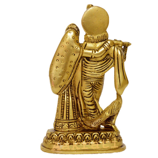 Radha Krishna Hand Carved Brass Metal Murti/ Statue