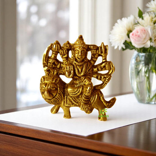 Durga Maa brass made hand craft pooja ghar/Temple/Gift statue