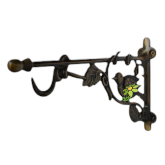 Aakrati Bird And Tree 12 inch Side Wall Holder For Towels Keys or Door Bell