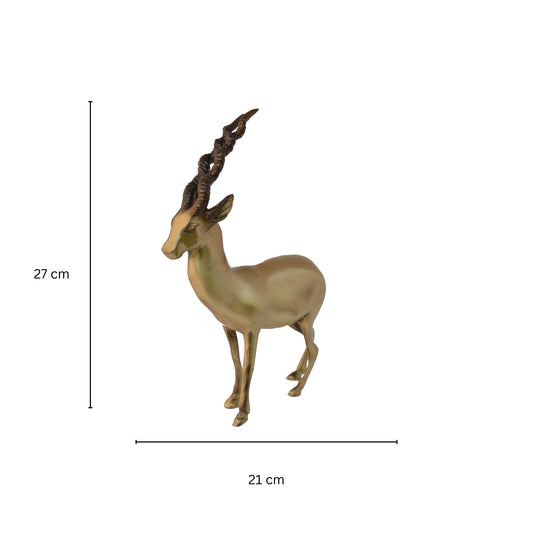 Metal Reindeer Statue for Home Decoration - Unique Sculpture and Decor