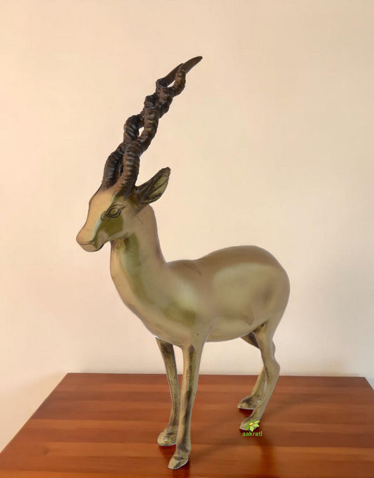 Metal Reindeer Statue for Home Decoration - Unique Sculpture and Decor