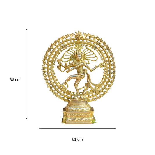 Nataraja Statue, Natraj Statue, Dancing Shiva Statue, 27 Big Size Brass Lord Shiva Natraja Sculpture, Shiv Nataraj Figurine, lord of Dance.