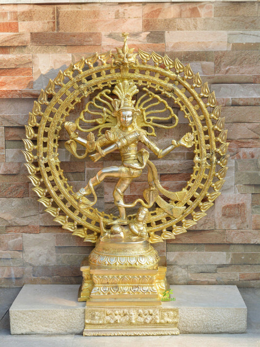 Nataraja Statue, Natraj Statue, Dancing Shiva Statue, 27 Big Size Brass Lord Shiva Natraja Sculpture, Shiv Nataraj Figurine, lord of Dance.