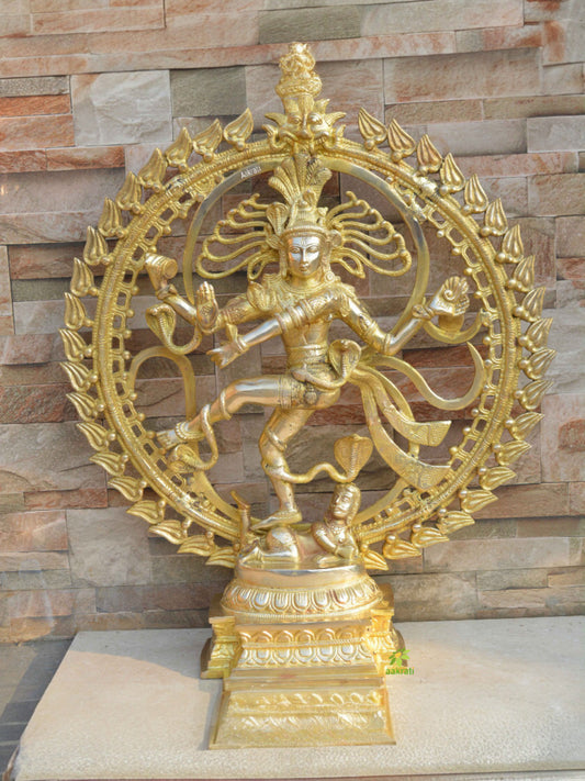 Handmade dancing Shiva Natraj statue Indoor outdoor Nataraj Deity idol Yoga & Dancing class Nataraja Murti decor