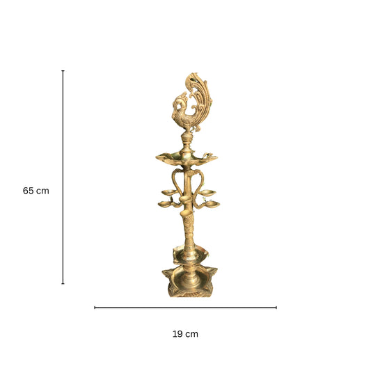 Diya Stand with Anna pakshi - Decorative Table diya stand