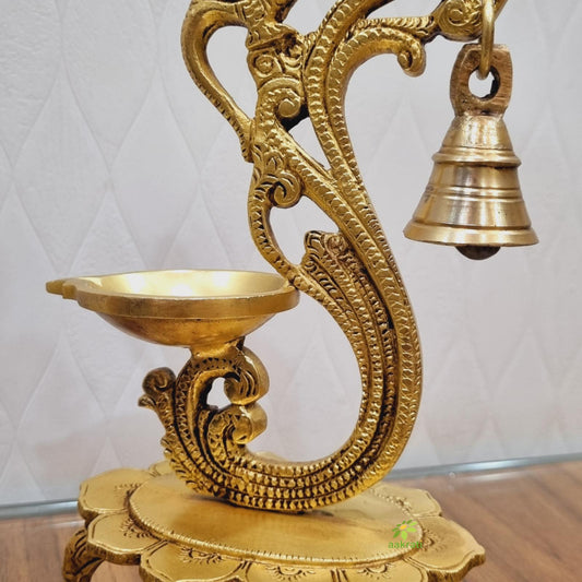 Brass Diya Indian Diwali Oil Lamp Pooja Light Puja Decorations Mandir Decoration Items Handmade by Aakrati