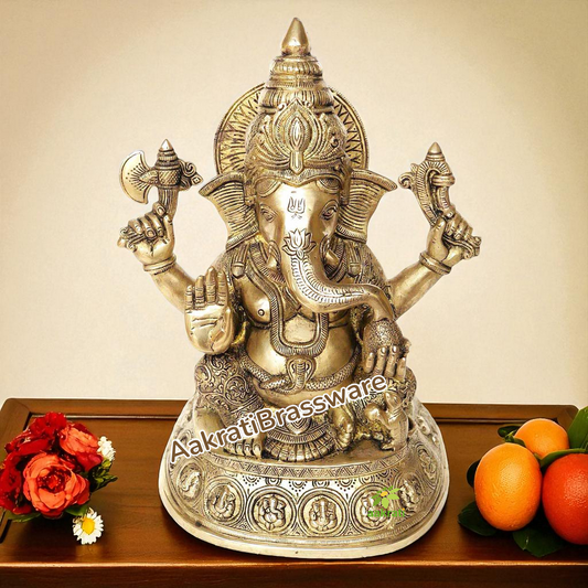 Lord Ganesha Brass made Statue by Aakrati