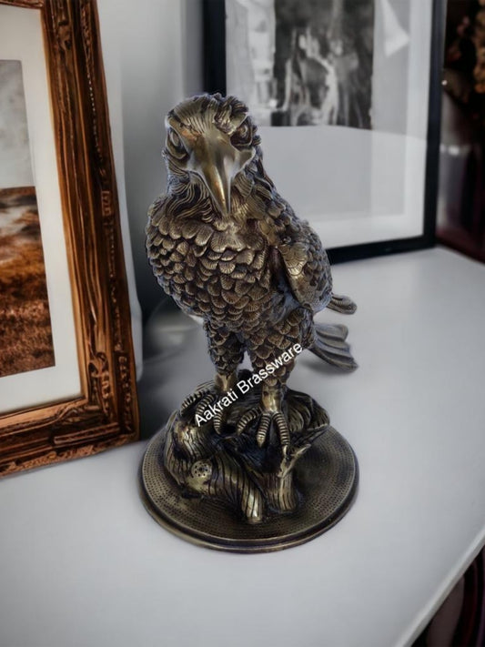 Eagle Figurine Statue Home Office Decor USA, Vintage Figurine, Signed Statue, Gift Idea