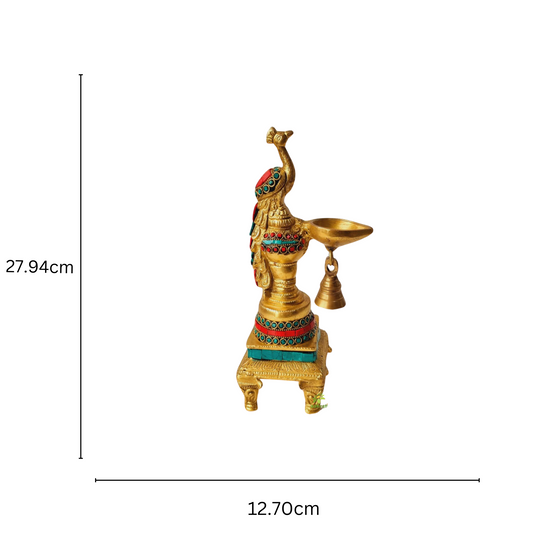 Brass Peacock Statue for home decoration and table decoration