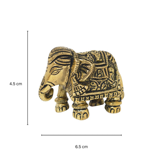 Vashtu elephant solid brass made figure for home, office and hotel etc