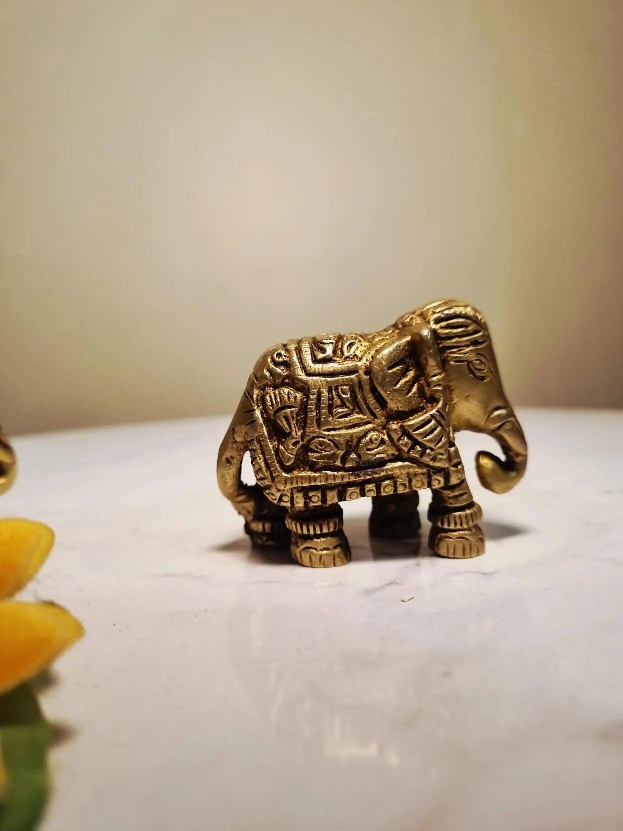 Brass elephant for vastu and decor- unique gift and craft by Aakrati Aakrati