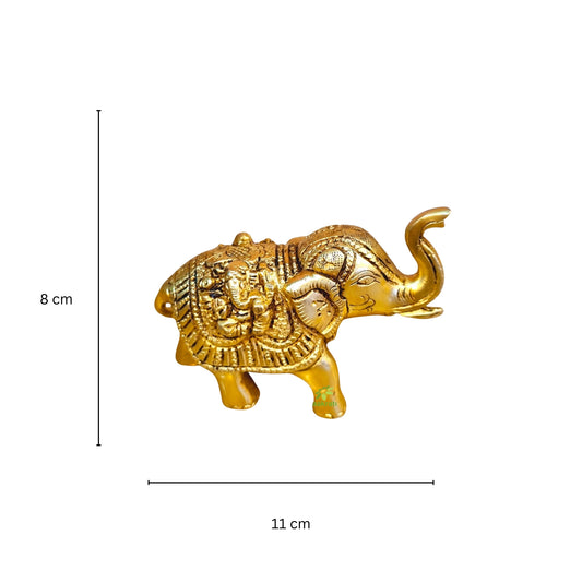 Handmade handicrafts metal brass elephant figure
