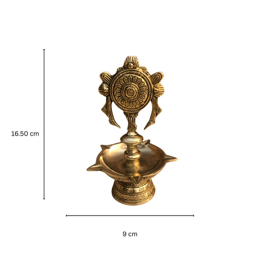 Traditional diya lamp,Home Decor brass metal made Aakrati Diya