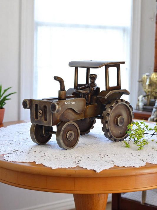 Ethnic table showpiece Tractor decor Indian handicraft gift by Aakrati
