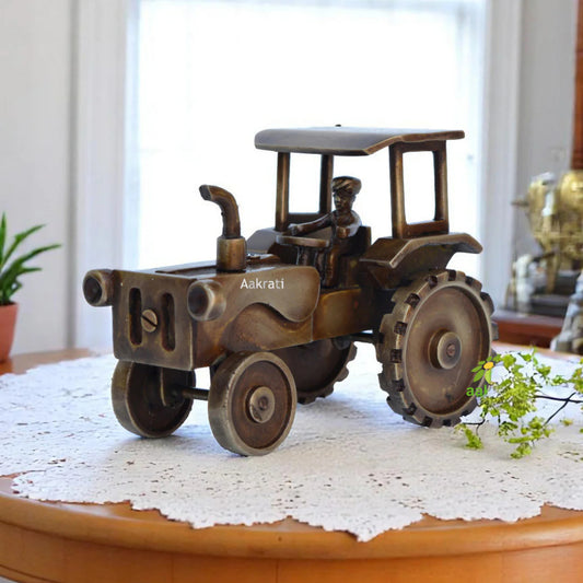 Ethnic table showpiece Tractor decor Indian handicraft gift by Aakrati