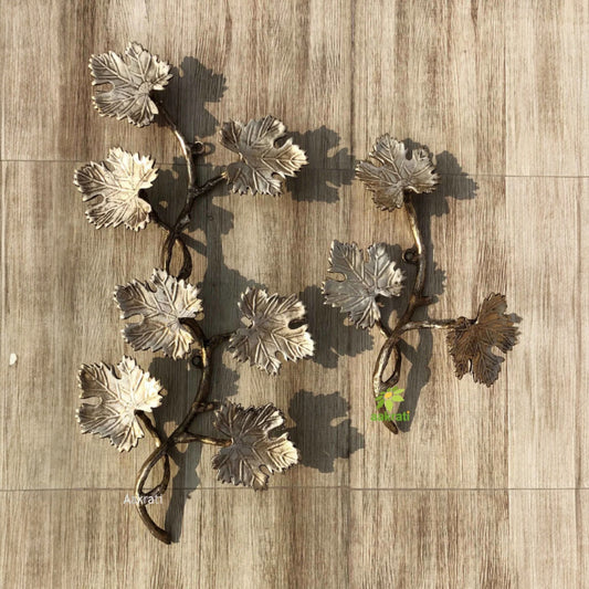Wall Decor - Farmhouse - Fall Decor - Brass Leaves - brass leaf