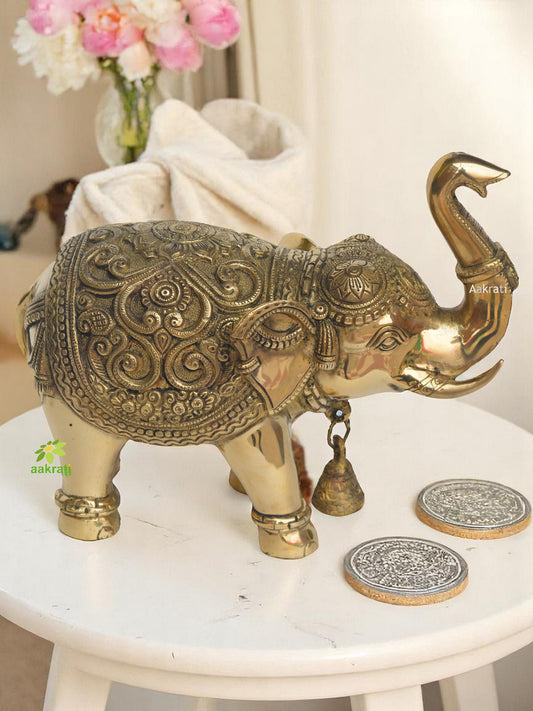 Elephant sculpture Indian figurine home decor wild animal