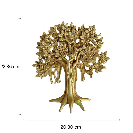 Tree on wall, door in home, office, house, resorts made in brass metal unique gift craft