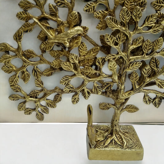 Small tree table top decor showpiece best return gift indian handmade metal craft