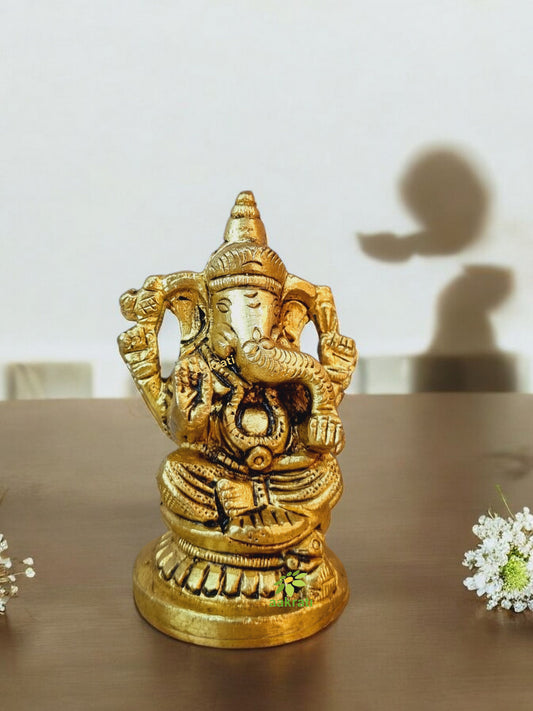 Ganesha Statue, Hindu Good Luck Gift for New Beginnings, House warming gift By Aakrati