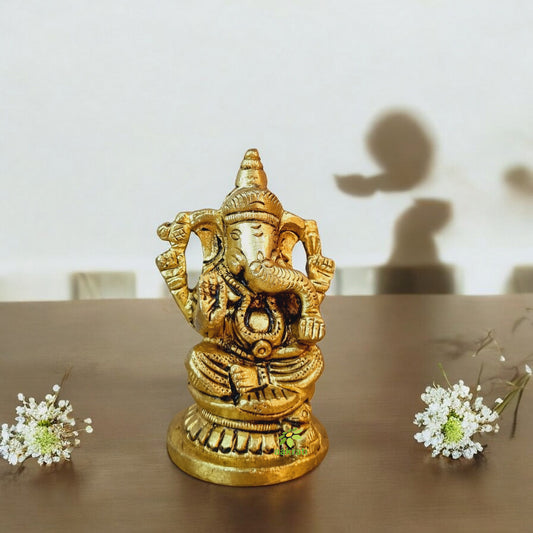 Ganesha Statue, Hindu Good Luck Gift for New Beginnings, House warming gift By Aakrati