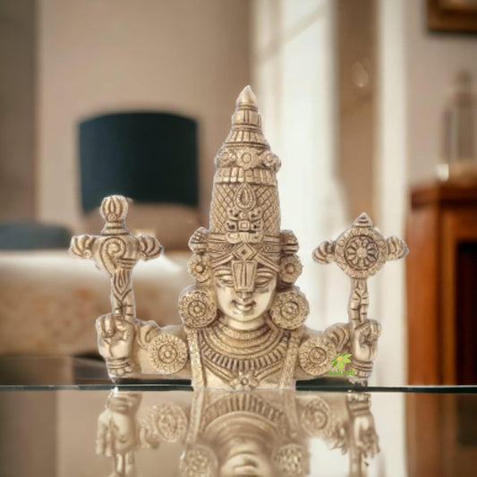 Tirupati Balaji Bust Statue |Brass Balaji Bust Statue| |Table top decor| |Wall hanging decor|