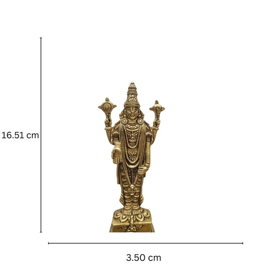 Brass Tirupati Balaji Statue |Temple decor| |Lord Venkateshwara Statue|