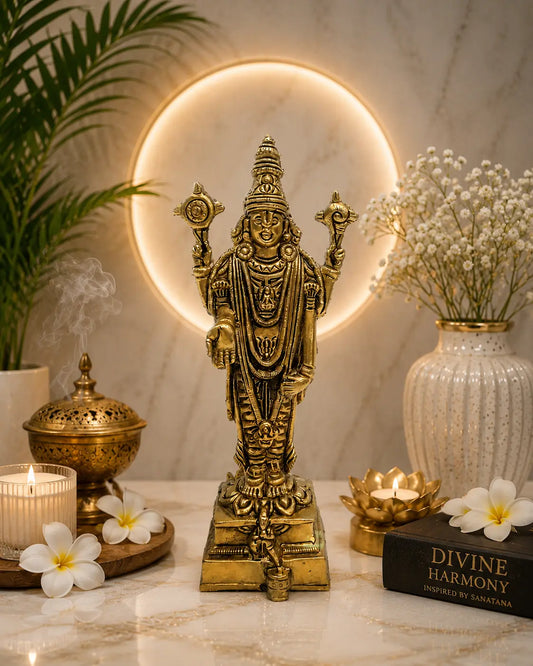Brass Tirupati Balaji Statue |Temple decor| |Lord Venkateshwara Statue|
