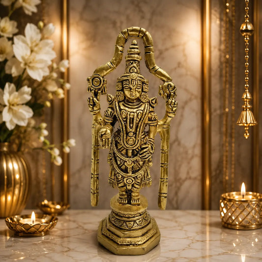 Lord Bala Ji Brass Religious Showpiece with Fine carving