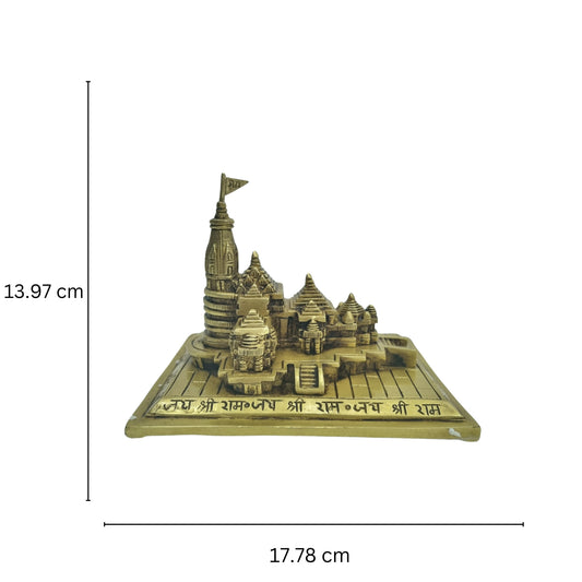 Ram Mandir Statue |Home decor| |Table decor| | Brass Ram Mandir| |Ayodhya Model| Gift, Showpieces Religious purpose