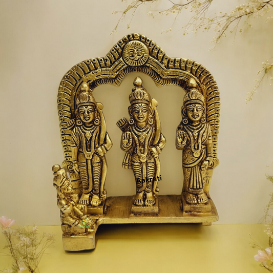 Brass Lord Ram Darbar Family Standing Religious Decor Statue |brass idols| |Brass Statues|