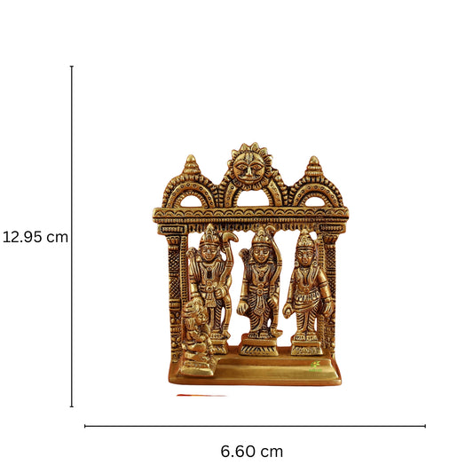 Brass Ram Darbar Statue of Brass For Temple decor Religious statue hindu idols